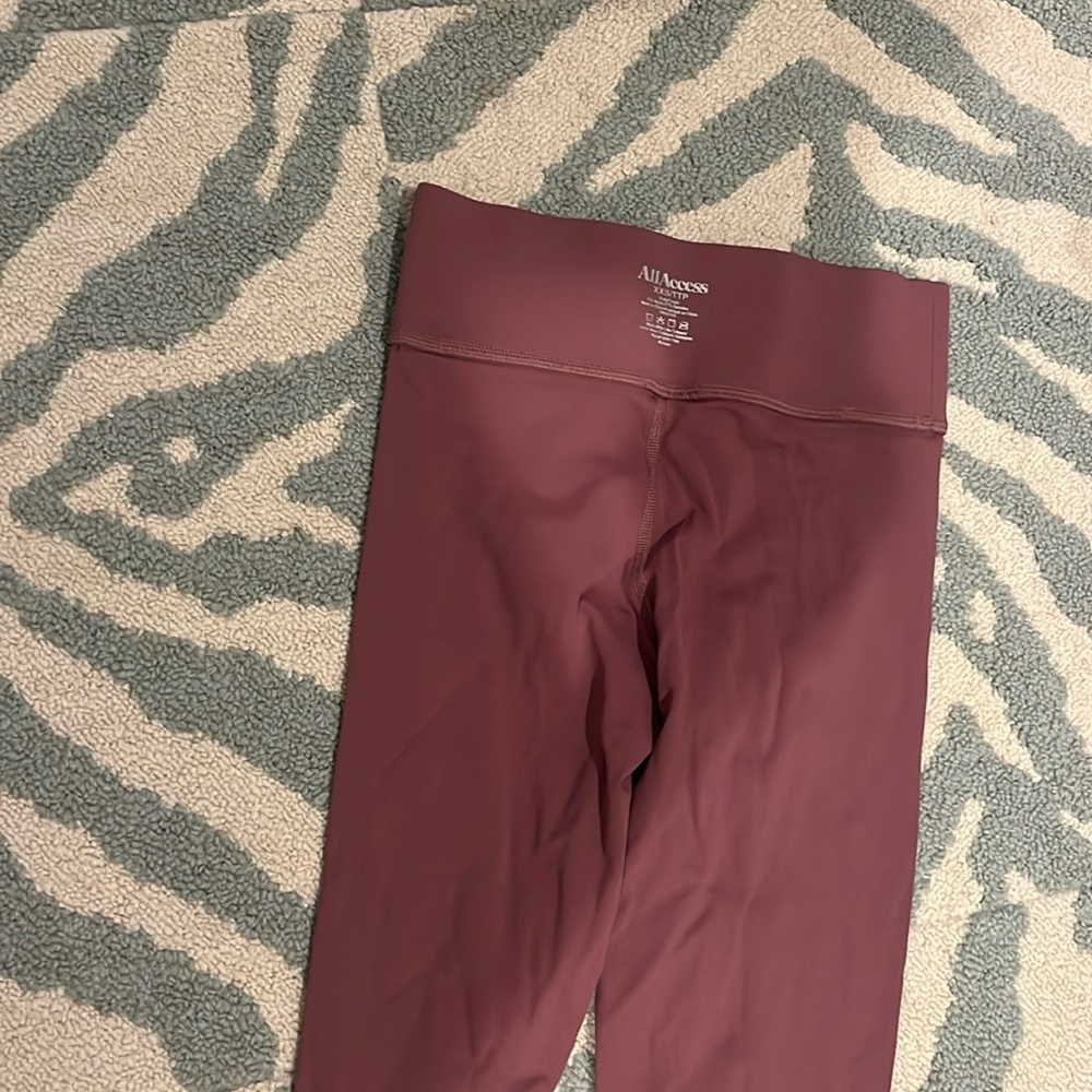 pinkish maroon all access leggings